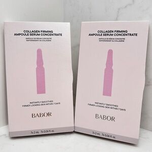 2x Babor Collagen Firming Ampoule Serum Concentrate - 14 Total Ampoules - NIB